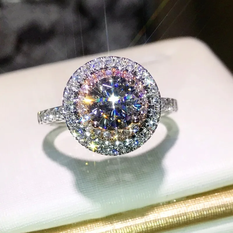 Женское кольцо из серебра 925 пробы с фианитом|victoria wieck|finger ring925 sterling silver |