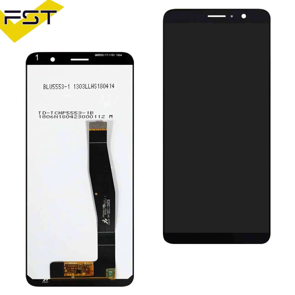 5 'черный для Alcatel 1X 2019 5008 OT5008 ЖК-дисплей с кодирующий преобразователь