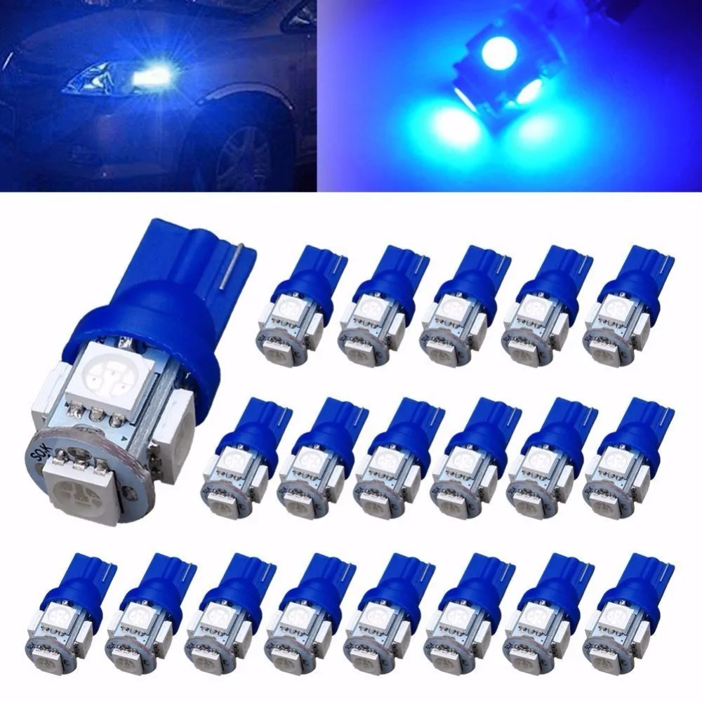 Lampada Pingo 5 Led 5050 Smd T10 W5w Unid Frete Unico (красный/амарело/синий гель) | Автомобили и