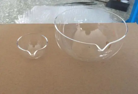 one pc 60mm ROUND Bottom with Spout Quartz Glass Evaporating Dish Lab Glassware | Канцтовары для офиса и дома