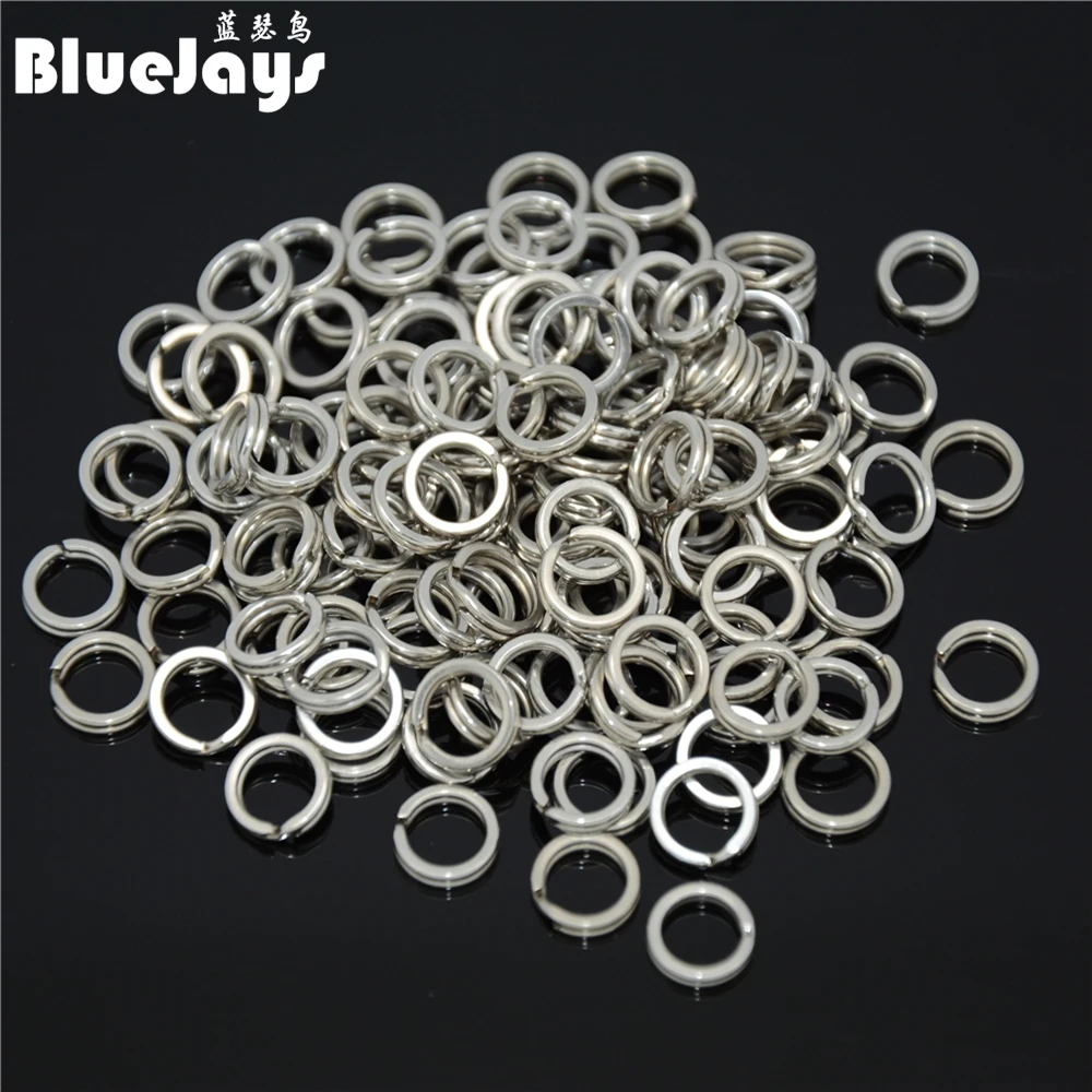 

100Pcs Stainless Steel Fishing Split Rings for Blank Lure Hard Bait 6.5-10mm Carp Rig Rings Lure Accesorios Pesca Fishing Tackle