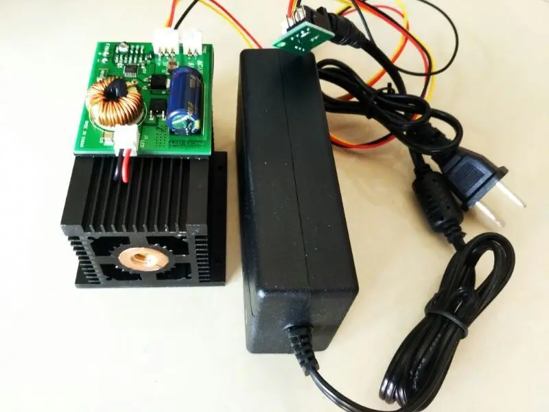 

High Power Laser 15W 450nm Blue Laser Module Carving W/ TTL & 12V Adapter
