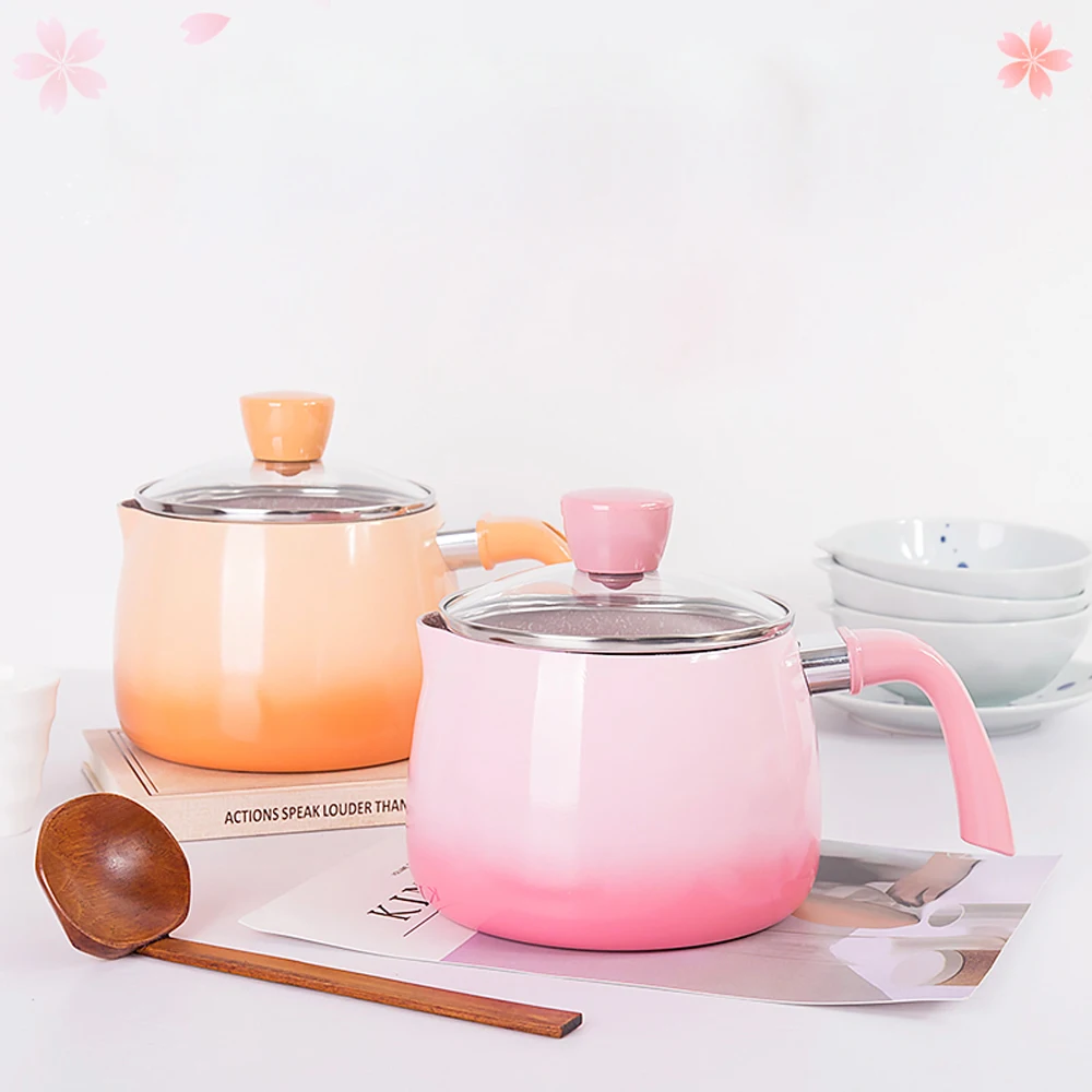 Новая Милая суповая сковорода маленький молочный горшок антипригарный суповый