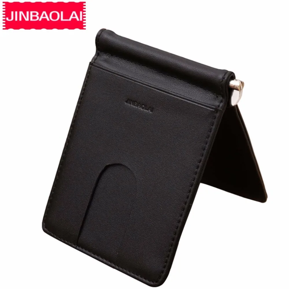Мужской мини-кошелек JINBAOLAI из натуральной коровьей кожи с отделением для карт |