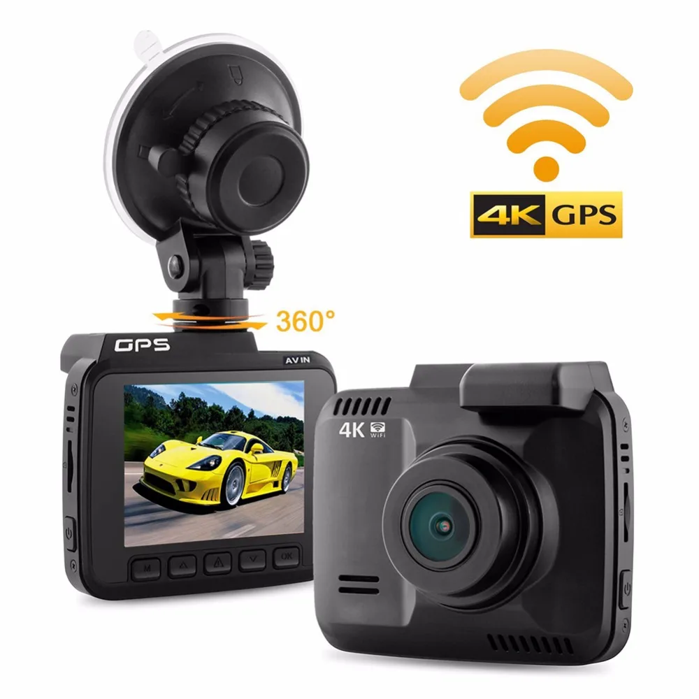 HD 1080P GS63H gps Wi-Fi видеорегистратор Автомобильный видеорегистратор g-сенсор детектор движения парковочный монитор 4K Dashcam поддержка 128G TF карта