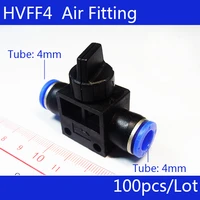 high quality hvff4 100pcs pneumatic flow control valvehose to hose connector4mm tube 4mm tubeall size available