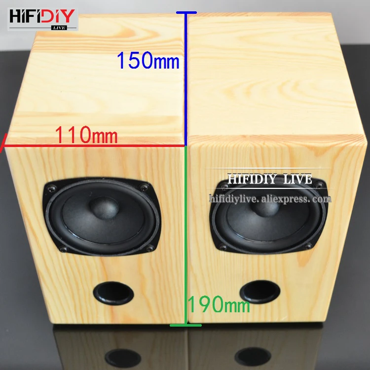 DIYLIVE 3 дюймов Дерево 15 Вт* 2 пассивные 2,0 колонки HIFI домашний/офисный Настольный стерео аудио компьютер динамик ноутбука звуковая коробка A3