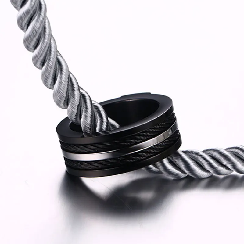 SUNNERLEES титановые кольца из нержавеющей стали серебристого цвета полированные с