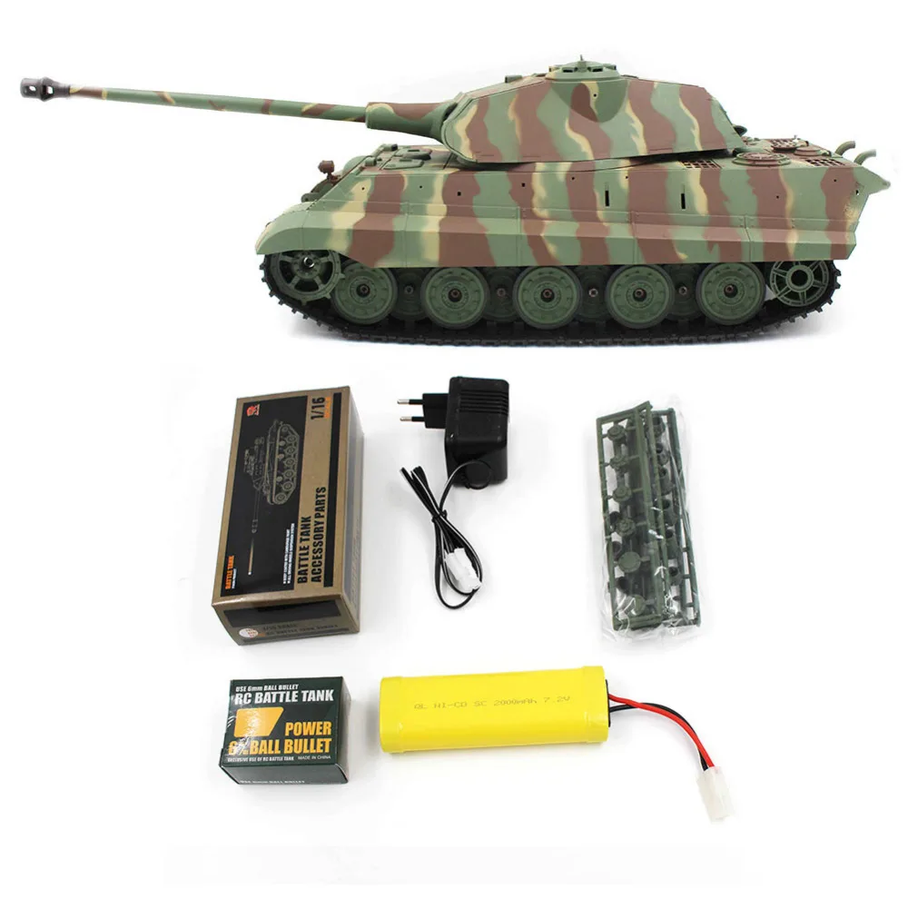 RC танки для Heng Long 1/16 2 4G 3888 1 немецкий боевой танк короля тигра на дистанционном