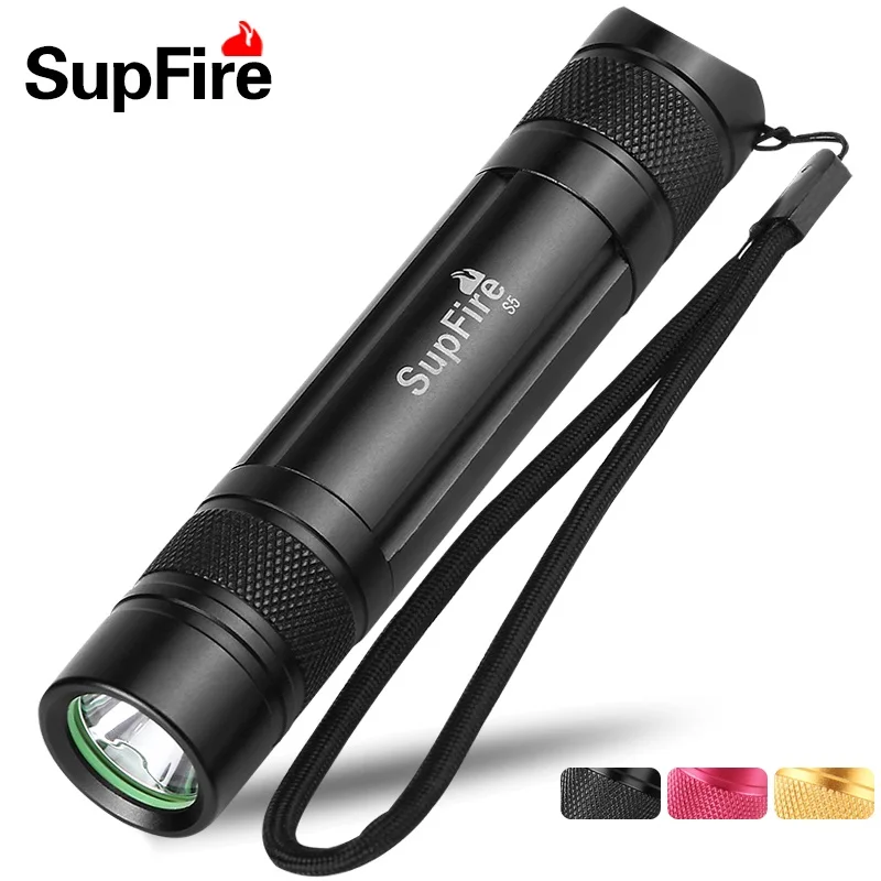 Supfire S5 R5 Cree XPE фонарик XPG 450LM 200 м USB зарядка мини светодиодный 18650 батарея|flashlight