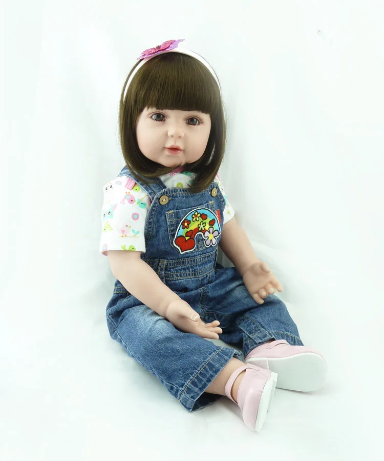 Лидер продаж реалистичные куклы для новорожденных 55 см|reborn baby doll|silicone reborn dollsboneca