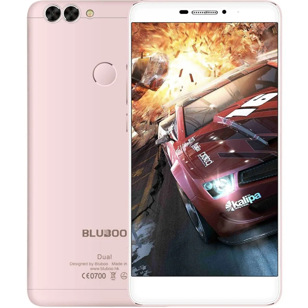 BLUBOO двойной Android 6 0 мобильный телефон 5 'ɿHD Экран 13MP + 2MP назад камеры 4 г MTK6737