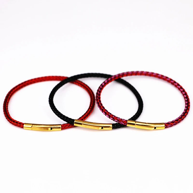 Плетеная металлическая проволочная сетка, плетеные кружевные крючки,, стальные застежки 316L, браслет, украшающий мужские и женские браслеты