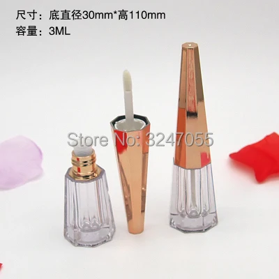 

3ML 10pcs30pcs50pcs Plastic Creative Lip Gloss Tube, Professional Makeup Liquid Lipstick Refillable Bottle, DIY Beauty Container