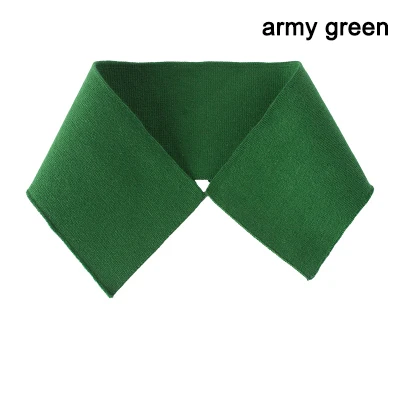 army green 2 шт. 43*8 см Тонкая ребристая трикотажная ткань хлопок стрейч ткань для шитья воротник футболки бейсбольная одежда 28 цветов - Цвет: army green