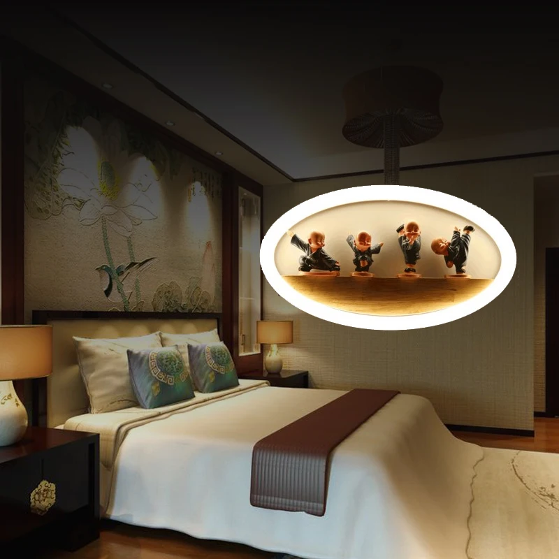 Современный светодиодный настенный светильник с подставкой для растений