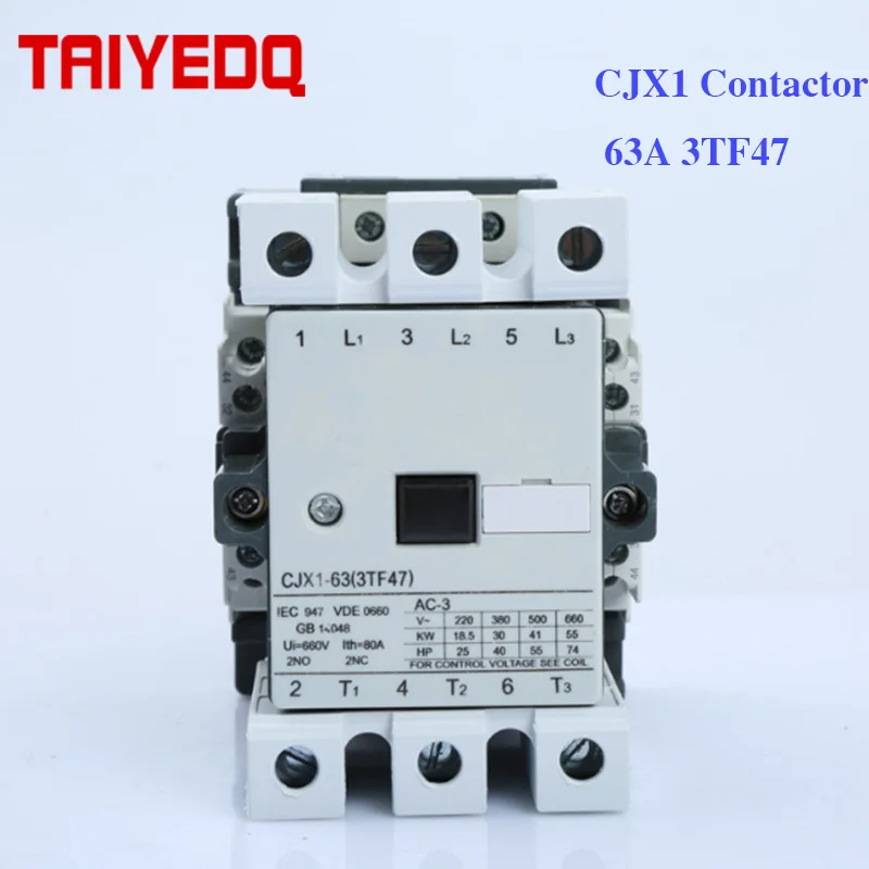 Contator Magnético Elétrico para Motor Contator Embutido para Motor Tamanhos 24v 220v 380v 2no Mais 2nc