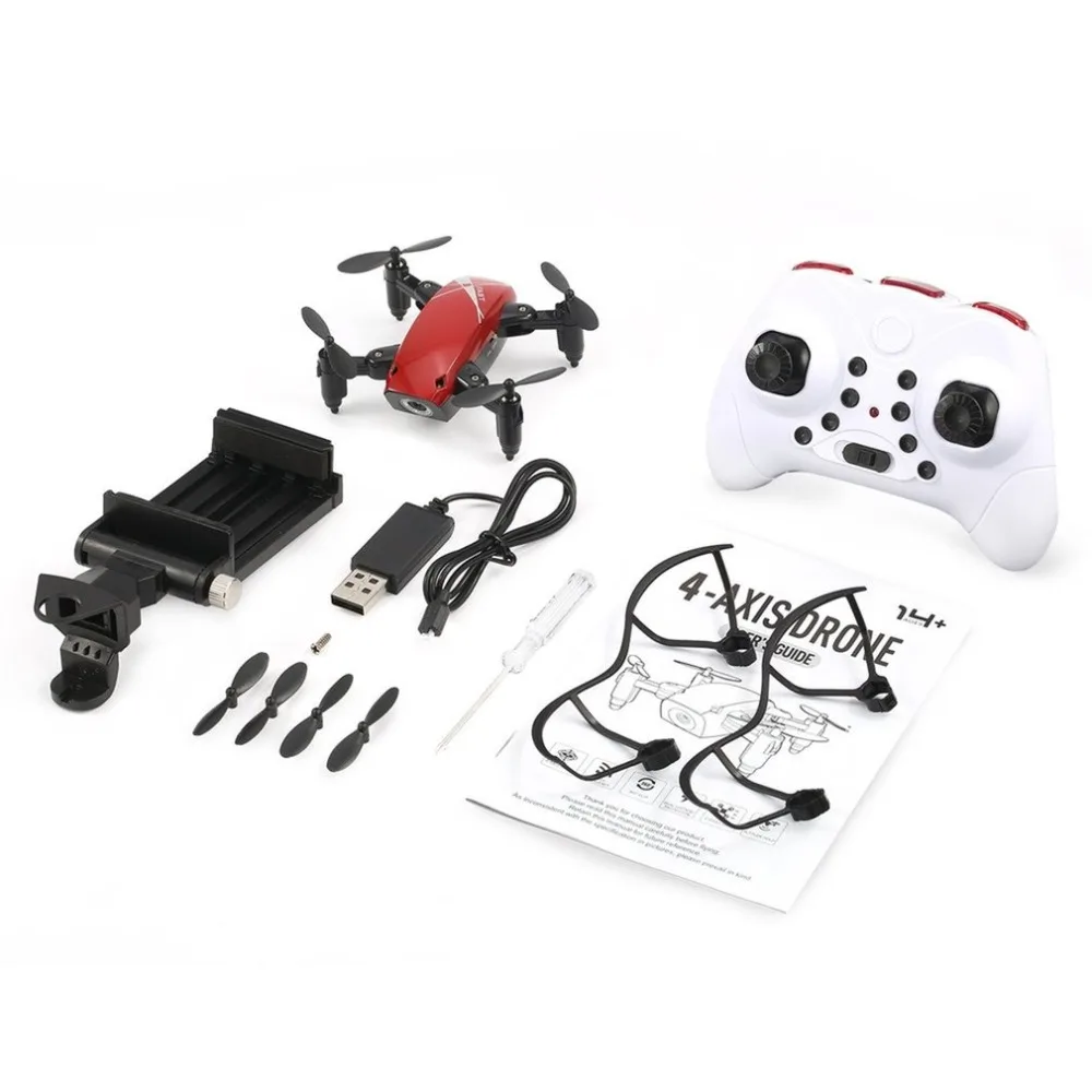 S9W складной RC Мини Дрон Карманный Дрон микро Дрон вертолет с wifi FPV 0.3MP камера 360 градусов