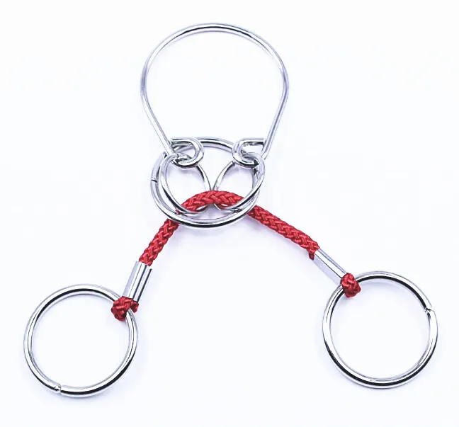 Сложный металлический пазл IQ головоломка для мозга Проволочная веревка кольцо