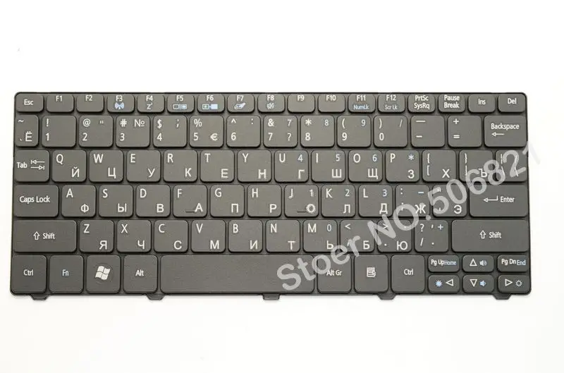 Русская клавиатура JIGU для Acer Aspire One AO532H AOD532H NAV70 ZH9 PAV01 RU черная ноутбука|keyboard for