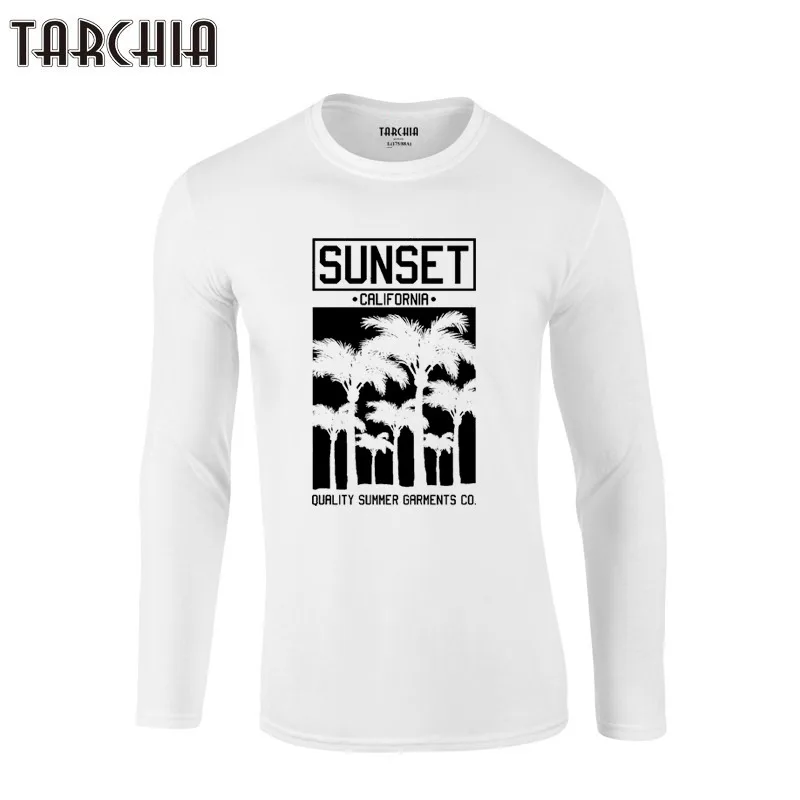 Мужская футболка TARCHIA размера плюс брендовая 2021 бесплатная доставка закат