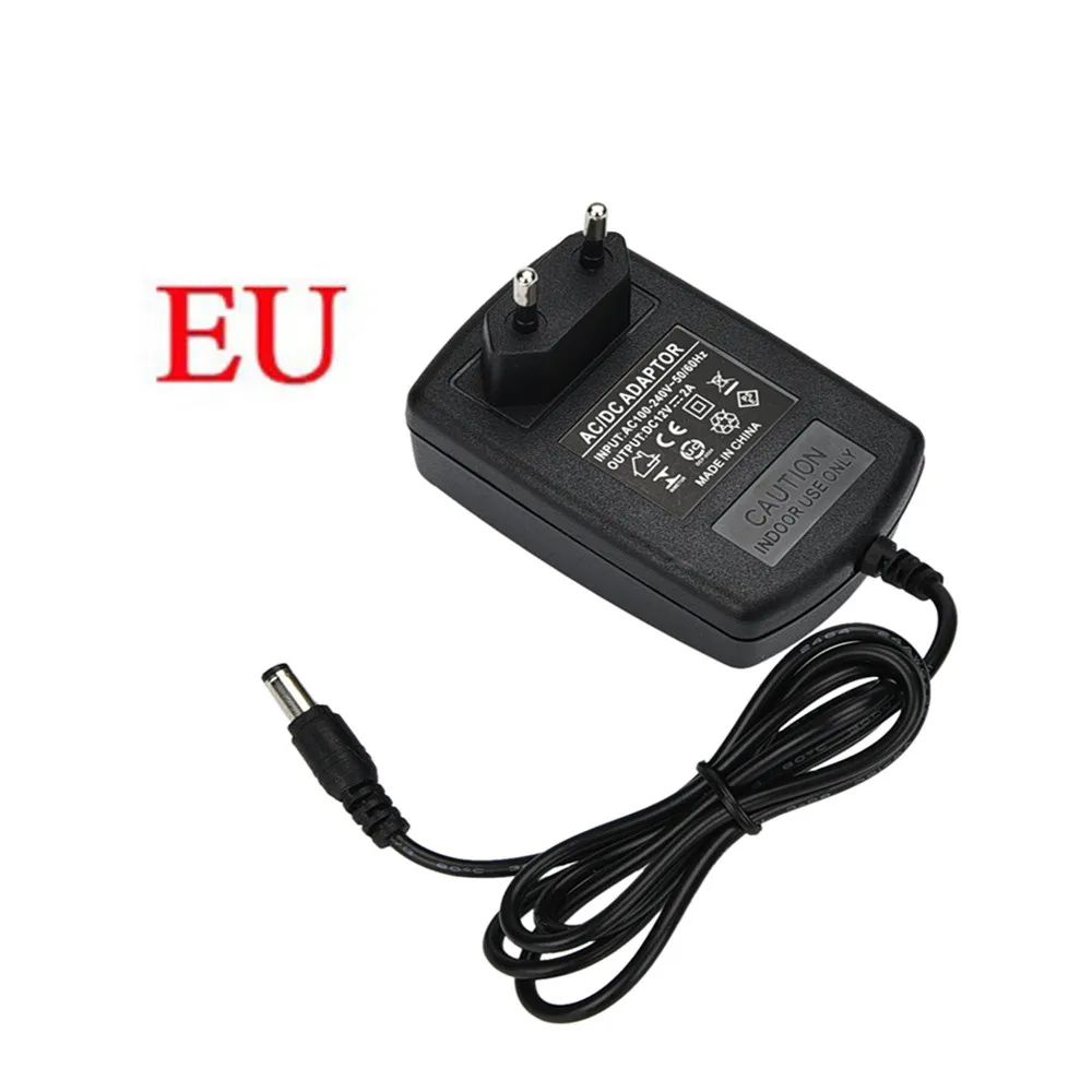 AC/DC адаптер зарядные устройства Новые 3 PIN US EU AU UK штепсельная вилка 24W 12V 2A питания