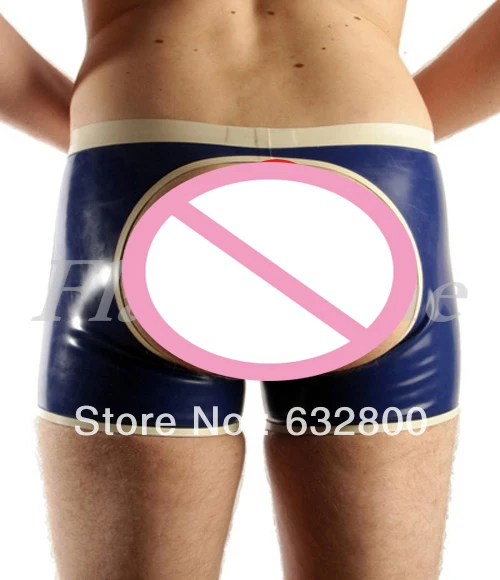 Сексуальные мужские латексные боксеры шорты с открытым задником|boxer|shorts soccershorts