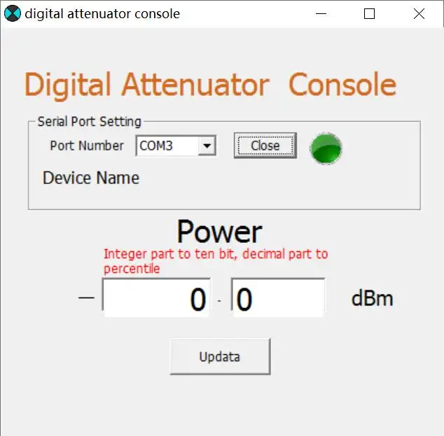 

6G digital programmable attenuator 30DB step 0.25DB OLED display CNC Shell RF module Frequency: LF-6GHz Attenuation: 0-31.75dB