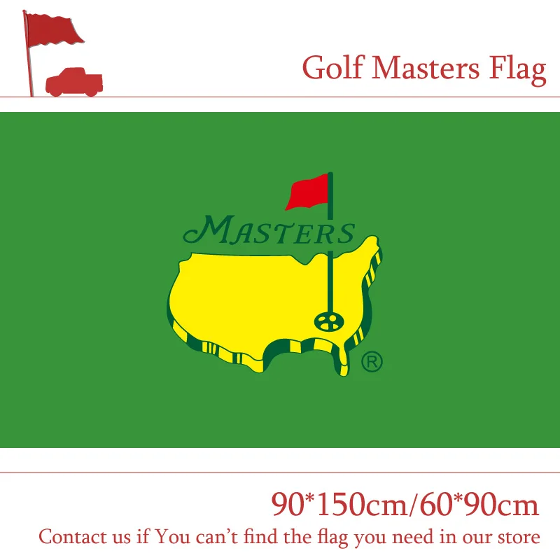 Флаг Golf Masters 3 фута x 5 футов фотосессия 90*150 см/60*90 см|Флаги баннеры и аксессуары| |