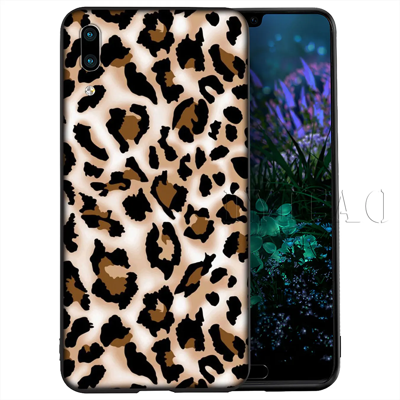 IYICAO Snake Skin DIY Leopard Drawing Soft Case for Huawei Y9 Y7 Y6 Prime 2019 Cover Honor 20 8C 8X 8 9 9X 10 Lite 7C 7X 7A Pro |