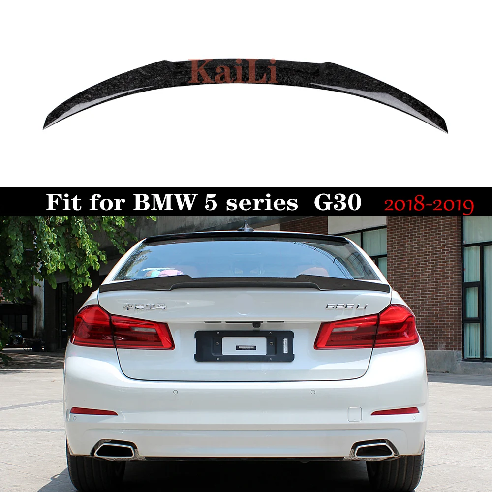 Новый кованый УГЛЕРОДНЫЙ Задний спойлер багажника для BMW 5 серии G30 F90 M5 2018