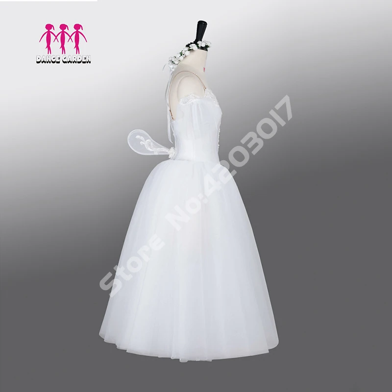 Adult Women White Wings Fairy Professional Ballet Tutu Romantic Stage Ballerina Dancewear Dance Dress Girls B1290 | Тематическая
