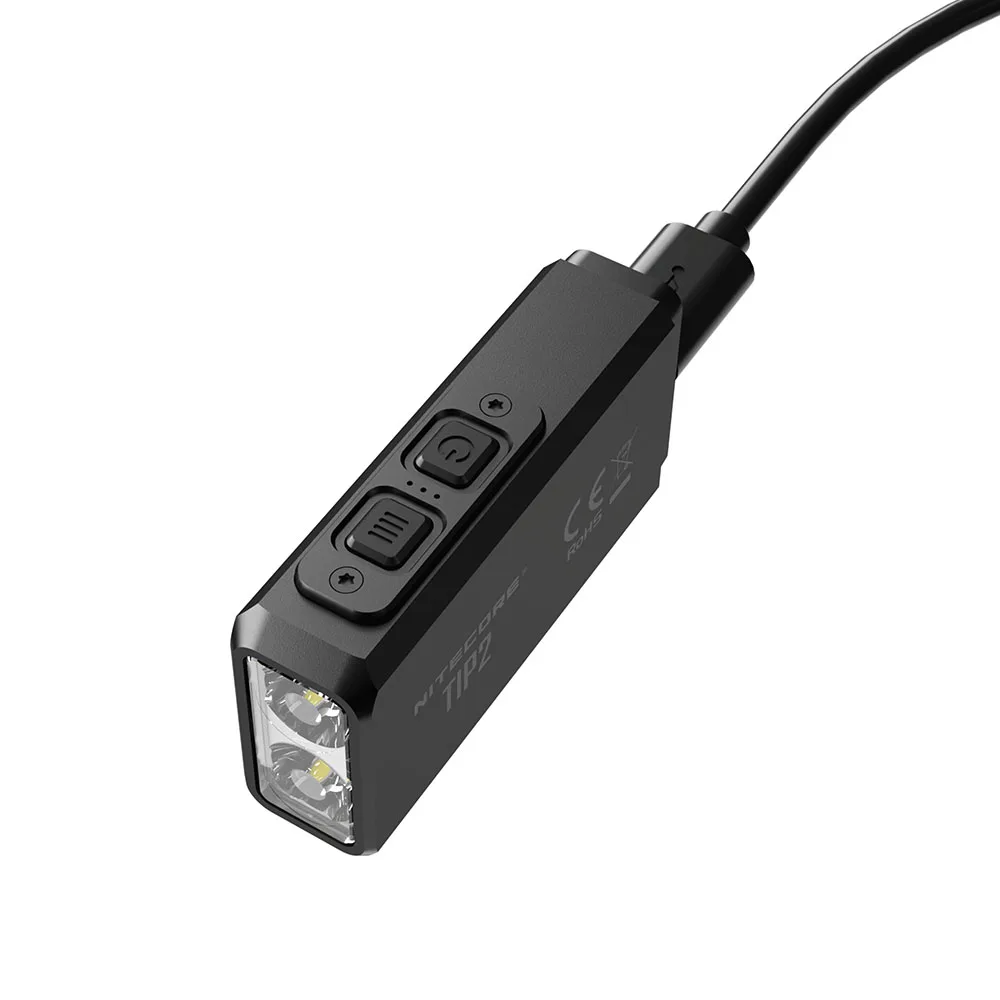 Магнитный USB брелок NITECORE TIP2 с зарядкой фонарик CREE XP G3 S3 max 720 люмен внутренняя