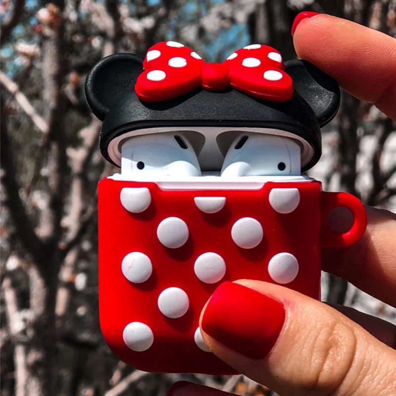 Bluetooth чехол для наушников для Airpods 2 1 Аксессуары Защитная крышка сумка анти-потеря милый мультфильм DIY силиконовый чехол для наушников