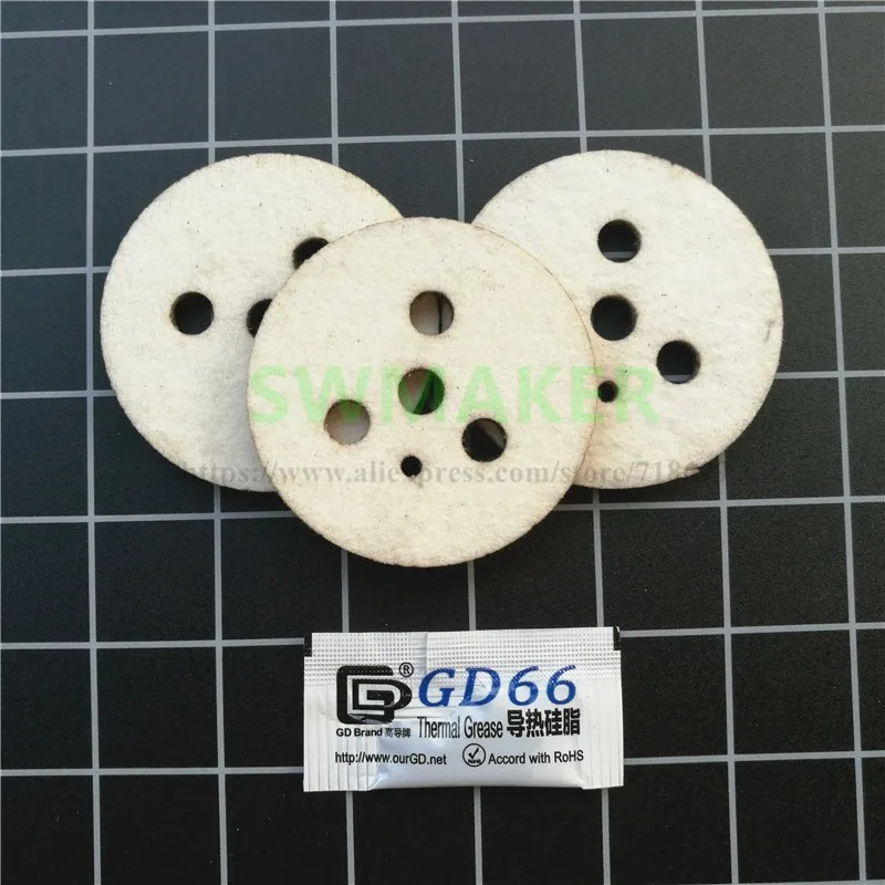 SWMAKER алмаз экструдера изоляторы комплект с изоляторами и термопаста diamond