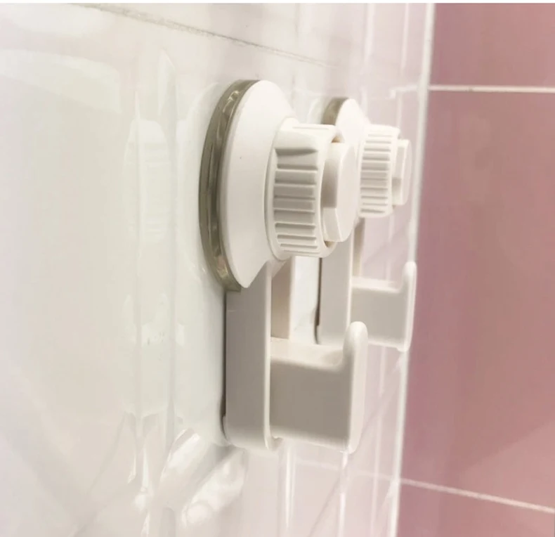 KLX Quality Vacuum Sucker hook Punch free Bathroom towel hook shelf Kitchen hanging hooks home wall storage Give magic sticker