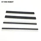 20 шт. 10 пар 40 Pin 1x40 Однорядный мужской и женский 2,54 поломки штыревого соединителя для Arduino черный