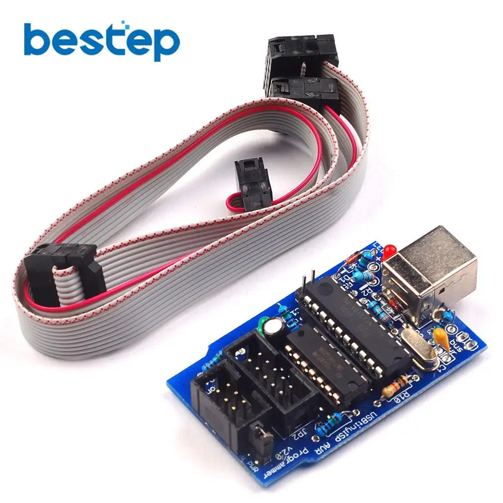 USBTiny USBtinyISP AVR ISP программатор Bootloader для Arduino IDE Meag2560 с 10pin кабелем программирования