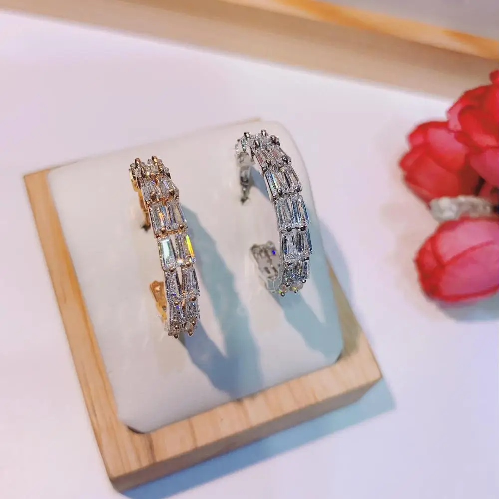 Роскошные необычные геометрические круглые Модные женские серьги HIBRIDE с