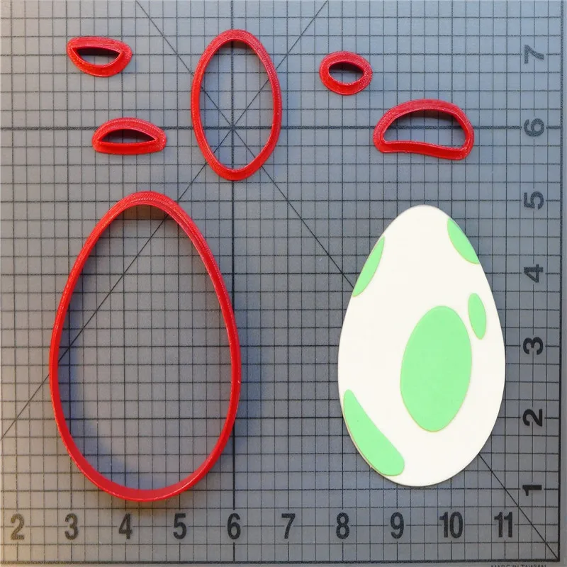 Покемон го яйцо печенья резак набор на заказ 3D печать помадка форма для кекса