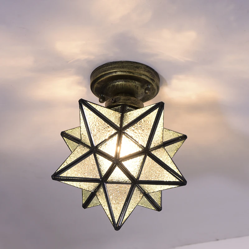MLZAOSN Noedic пятиконечная звезда коридор балкон потолочный светильник модная