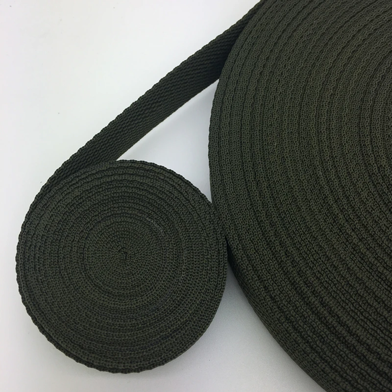 Army green 10 ярдов 1 дюйм(25 мм) широкий ремень нейлоновая тесьма Рюкзак ремень безопасности - Цвет: Army green