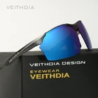 Мужские зеркальные солнцезащитные очки VEITHDIA, из алюминиево-магниевого сплава с поляризационными стеклами, модель 6576,