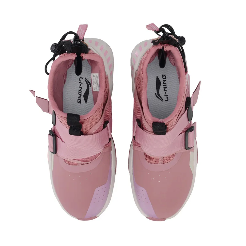 Женские кроссовки Li-Ning до середины голени прочные Нескользящие на молнии с