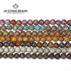 Натуральное дерево в полоску камень матовые бусы из камня из натурального дерева зерна Джаспер граненый полосатые бусины для изготовления ювелирных изделий