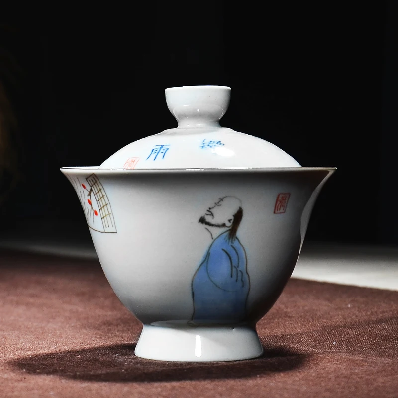 150 мл дзен Винтажный Фарфор в японском стиле Gaiwan китайская стандартная чаша для