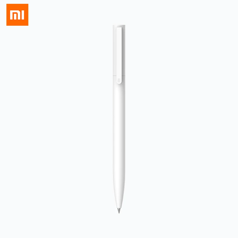 Оригинальные гелевые ручки Xiaomi Mijia, 10 шт., без колпачка, черные чернила, ручка для письма, белая, гладкая, швейцарская, заправка MiKuni, японские чернила, черные