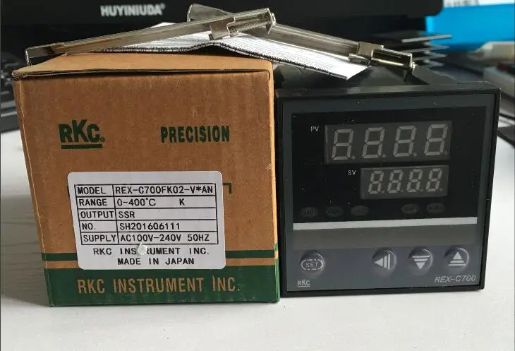 

AC100-240V Temperature Controller RKC REX-C700 Thermocouple/PT100 Input SSR Output 72*72mm