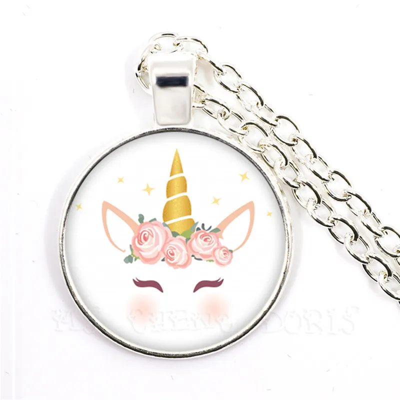Ожерелье для женщин мужчин детей эмалированная жизнь Волшебный Единорог Лошадь