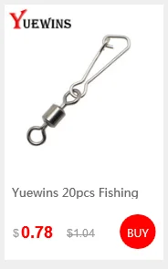 Yuewins 50 шт. рыболовные снасти из нержавеющей стали с защелкой, поворотные безопасные защелки, рыболовные крючки с разъемом, снасти, аксессуары QA289